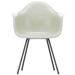 Eames DAX Fiberglass stoel zwart, parchment