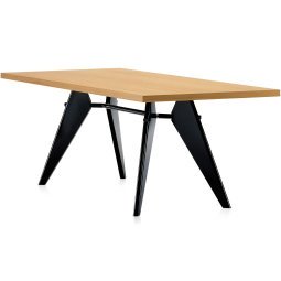 EM Table tafel 200x90, massief eiken, diepzwart