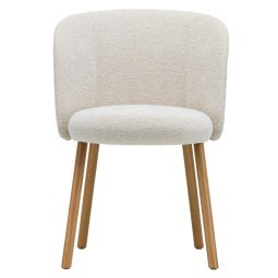 Mikado Side Chair stoel eiken onderstel Ivory