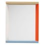 Colour Frame spiegel 38x48 blue/orange