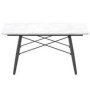 Eames Coffee Table 760 essen zwart Carrara Marmer