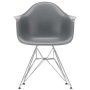 Eames DAR stoel verchroomd onderstel, Granite Grey