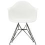 Eames DAR stoel zwart gepoedercoat onderstel, White