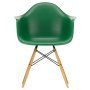 Eames DAW stoel geelachtig esdoorn onderstel, Emerald