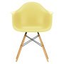 Eames DAW stoel geelachtig esdoorn onderstel, Citron