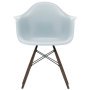 Eames DAW stoel donker esdoorn onderstel, Ice Grey