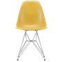 Eames DSR Fiberglass stoel chroom onderstel, light ochre