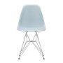 Eames DSR stoel verchroomd onderstel, Ice Grey