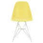 Eames DSR stoel wit gepoedercoat onderstel, Citron