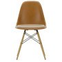 Eames DSW stoel fiberglass vast zitkussen nude, Ochre dark