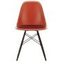 Eames DSW stoel fiberglass vast zitkussen red, Red orange