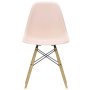 Eames DSW stoel geelachtig esdoorn onderstel, Pale Rose