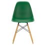 Eames DSW stoel geelachtig esdoorn onderstel, Emerald