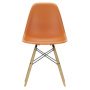 Eames DSW stoel met essen onderstel, Rusty Orange