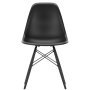 Eames DSW stoel zwart esdoorn onderstel, Deep Black