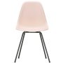 Eames DSX stoel zwart gepoedercoat onderstel, Pale Rose