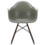 Eames DAW Fiberglass stoel donker esdoorn, raw umber