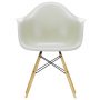 Eames DAW Fiberglass stoel geelachtig esdoorn,parchment