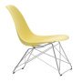 Eames LSR fauteuil verchroomd onderstel, Citron