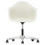 Eames PACC stoel, draaibaar met wielen pebble