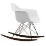 Eames RAR schommelstoel esdoorn donker onderstel, Cotton White
