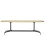 Eames Segmented Tafel 220 poedercoat deepblack eiken naturel