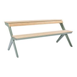 Tablebench tuintafel 167  cement gray groen