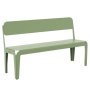 Bended tuinbank met rugleuning Pale Green