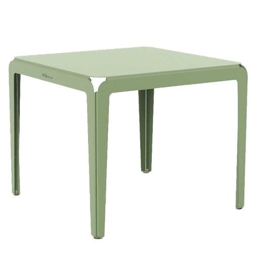 Bended tuintafel 90x90 Pale green