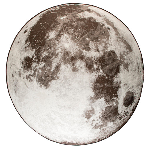 Moon Outdoor vloerkleed buitenkleed Ø280 stone grey
