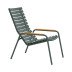  Tweedekansje - ReClips fauteuil met bamboe armleuning olive green