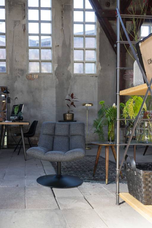 Dutchbone Bar fauteuil draaifauteuil velvet groen | Flinders