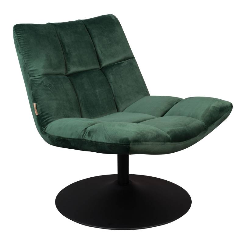 tekst microscopisch Arne Dutchbone Bar fauteuil draaifauteuil velvet groen | Flinders