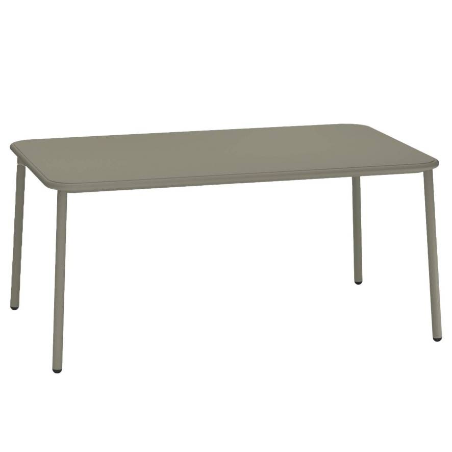 Emu Yard Table Aluminium tuintafel 160x98 Grijs/Groen | Flinders