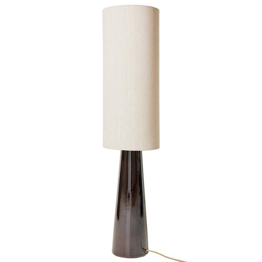 HKliving Cone vloerlamp XL brown kap natural XL | Flinders