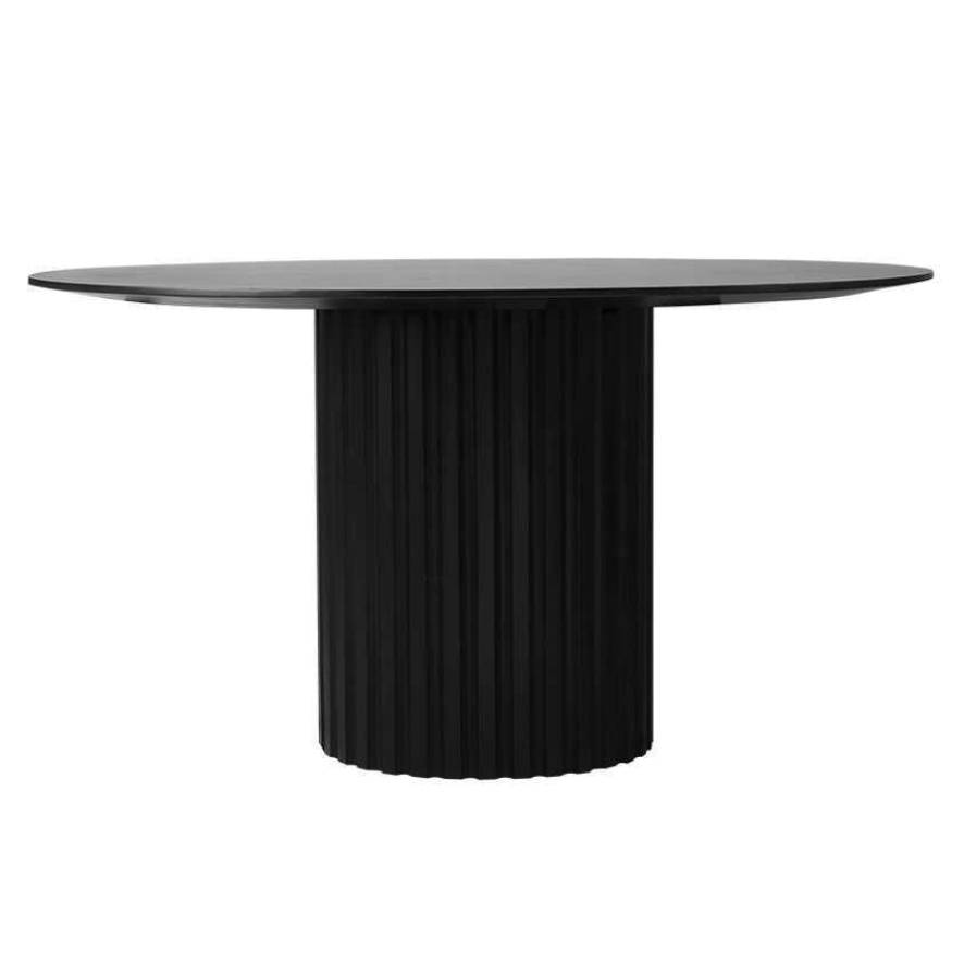 HKliving Pillar tafel rond zwart | Flinders