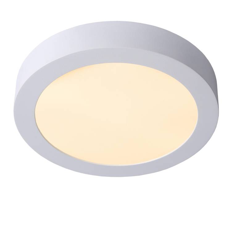 Lucide Brice 24 plafondlamp LED badkamer IP44 rond wit | Flinders