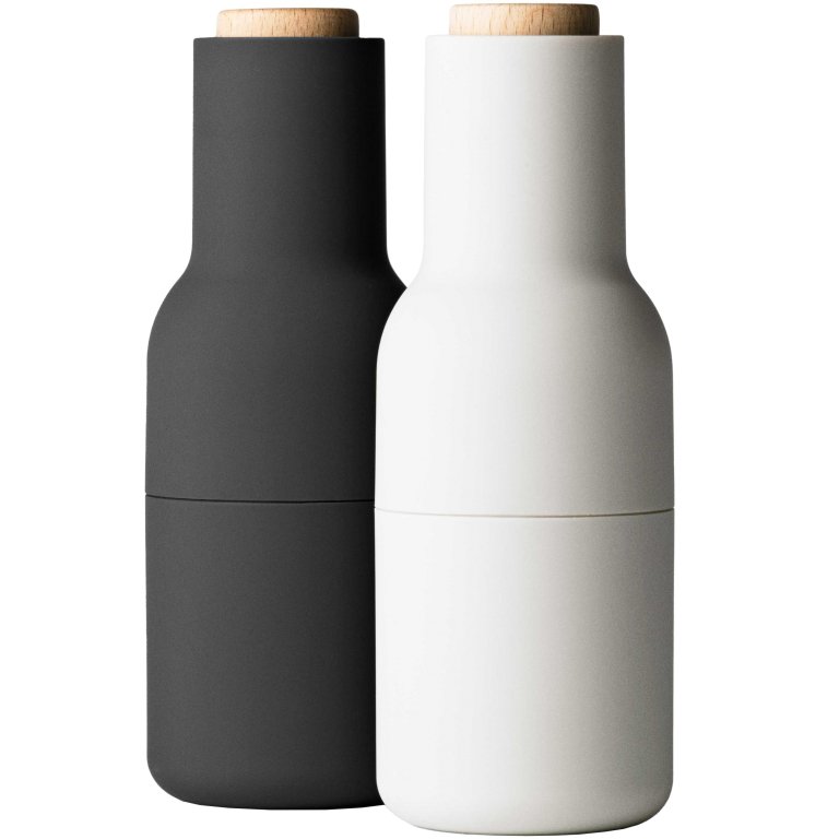 Audo Copenhagen Bottle Grinder peper- en zoutmolen Ash/Carbon beuken |  Flinders