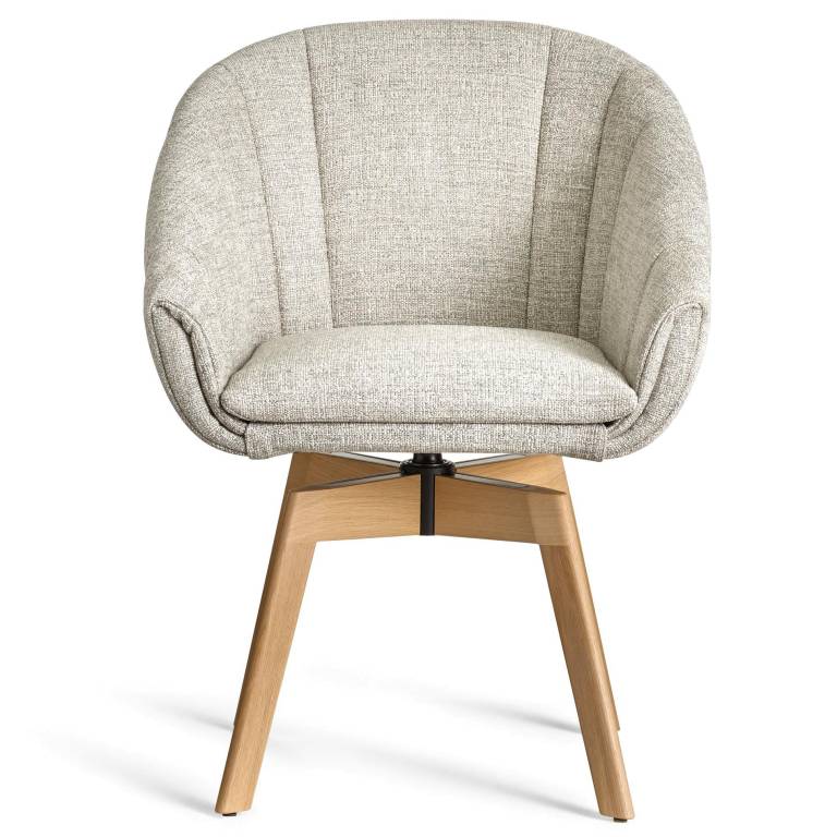 Montis Luna stoel, houten draaivoet vita | Flinders