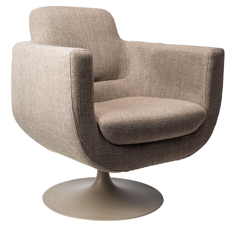 POLSPOTTEN Swivel Kirk fauteuil draaifauteuil beige | Flinders