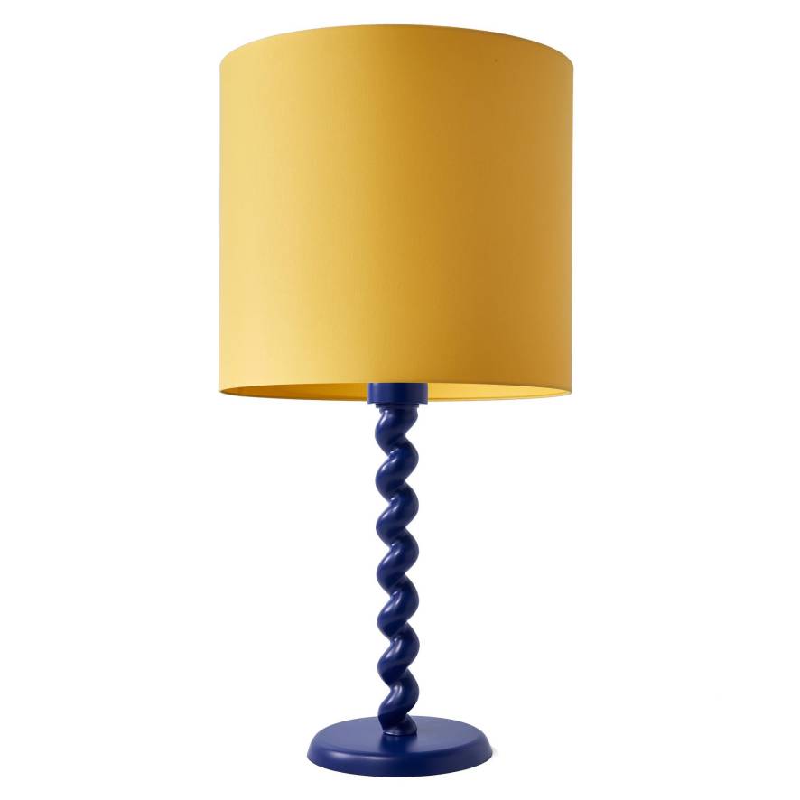 POLSPOTTEN Twister tafellamp donkerblauw | Flinders