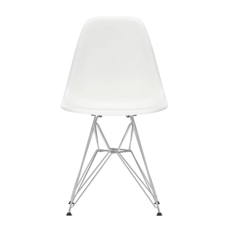 Vitra Eames DSR stoel verchroomd onderstel, wit | Flinders