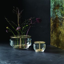 Ikebana vaas large brass