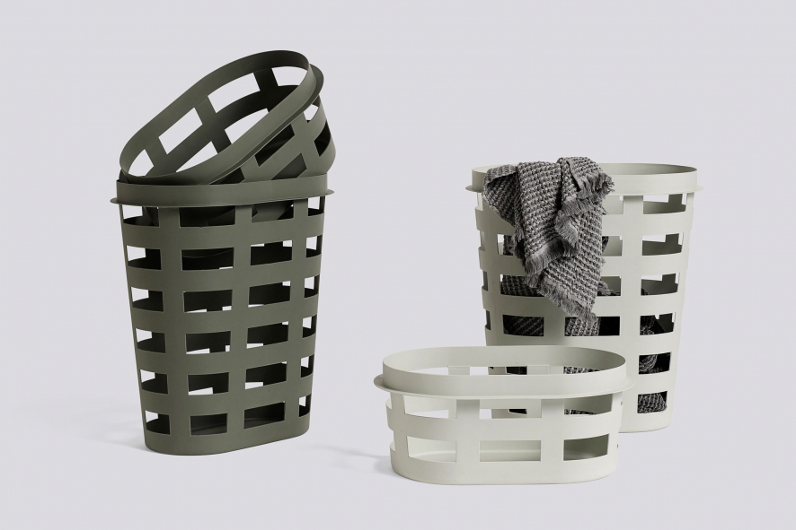 Hay Laundry Basket wasmand S lichtgrijs | Flinders