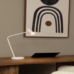 Stirling bureaulamp LED oplaadbaar zwart