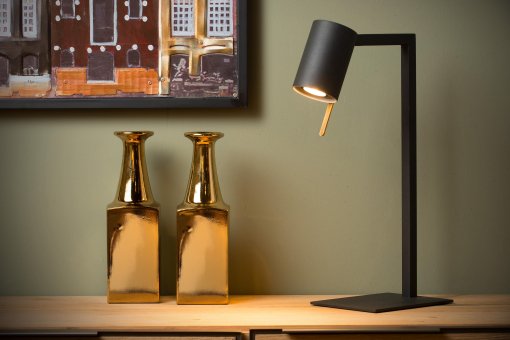 Lesley bureaulamp zwart