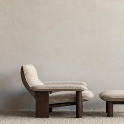 Brasilia fauteuil donker eiken Sheepskin Root